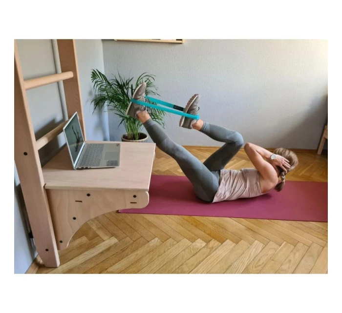 DŘEVĚNÝ ŽEBŘÍK S LAVIČKOU 112