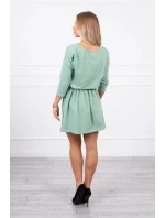 Šaty s flitrovou kapsou tmavě mátové Šaty s flitrovou kapsou tmavě mátové
