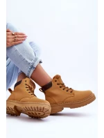 Dámské zimní botky hnědé model 21631388 - Boto Dámské zimní botky hnědé model 21631388 - Boto