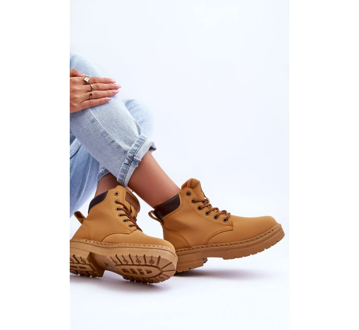 Dámské zimní botky hnědé model 21631388 - Boto Dámské zimní botky hnědé model 21631388 - Boto