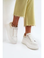 Dámské kožené tenisky GOE Bílé