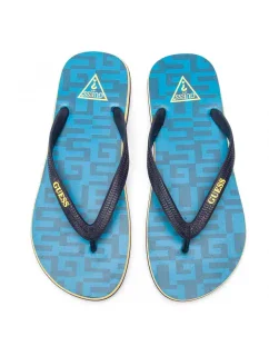 Plážové žabky F92Z08-B00H modrá - GUESS