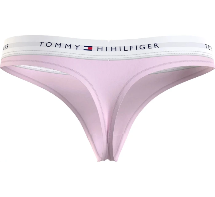 Dámská tanga LOGO WAISTBAND THONG UW0UW03835TOG světle růžová - Tommy Hilfiger Dámská tanga LOGO WAISTBAND THONG UW0UW03835TOG světle růžová - Tommy Hilfiger