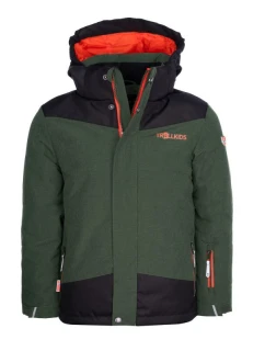 Trollkids Dětská zimní bunda Dětská zateplená nepromokavá bunda Norefjell zelená (132-322)
