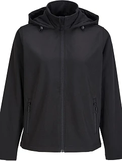 SOL'S Race Hooded Women Dámská 2-vrstvá softshellová bunda s kapucí 25.4448 black