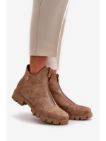 Zateplené dámské botky s z eko kůže model 21668868 - Boto Zateplené dámské botky s z eko kůže model 21668868 - Boto