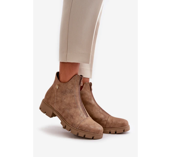 Zateplené dámské botky s z eko kůže model 21668868 - Boto Zateplené dámské botky s z eko kůže model 21668868 - Boto