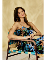 Monnari Šaty Asymetrické květinové šaty Multicolor