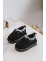 Sněhule Kotníkové Dětské Na Platformě Zateplené Kožíškem Černé Vilabria Sněhule Kotníkové Dětské Na Platformě Zateplené Kožíškem Černé Vilabria