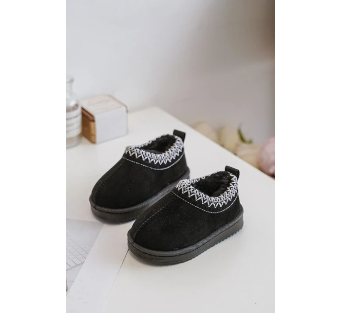 Sněhule Kotníkové Dětské Na Platformě Zateplené Kožíškem Černé Vilabria Sněhule Kotníkové Dětské Na Platformě Zateplené Kožíškem Černé Vilabria