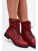 Dámské kotníkové boty Perfecto – bordó Dámské kotníkové boty Perfecto – bordó