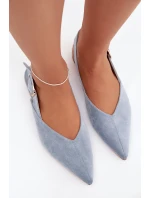 Dámské baleríny s přezkou Tanelia – modré Dámské baleríny s přezkou Tanelia – modré