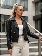 Kurtka damska ramoneska z na czarna model 22084514 - FashionStreet Kurtka damska ramoneska z na czarna model 22084514 - FashionStreet