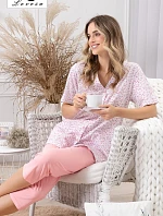 Pyžamo Leveza 1758 Odetta kr/r 3XL-4XL