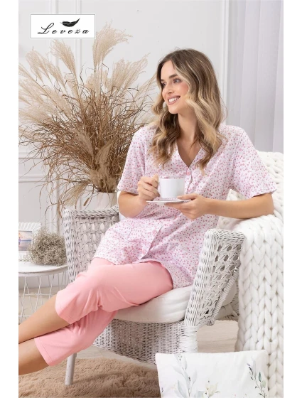 Pyžamo Leveza 1758 Odetta kr/r 3XL-4XL Pyžamo Leveza 1758 Odetta kr/r 3XL-4XL