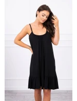 Šaty s model 21752900 páskem černé - K-Fashion