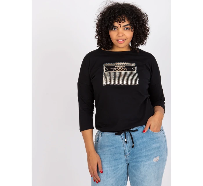 Bluzka RV BZ model 21126990 czarny - FPrice Bluzka RV BZ model 21126990 czarny - FPrice