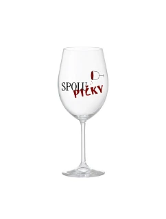 SPOLUPIČKY - čirá sklenice na víno 350 ml