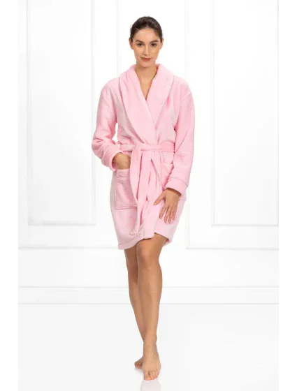 Dámský župan Cassidy růžový -  Momenti Per Me
