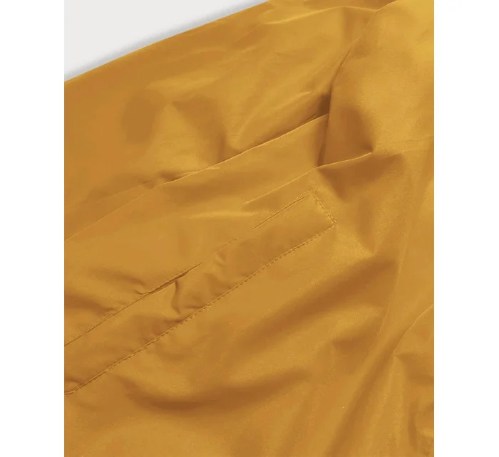 Tmavě modro-žlutá oboustranná dámská prošívaná bunda (MHM-W589) Tmavě modro-žlutá oboustranná dámská prošívaná bunda (MHM-W589)