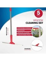 DIRT DEVIL Čistič oken a zrcadel 5 v 1 s teleskopickou rukojetí