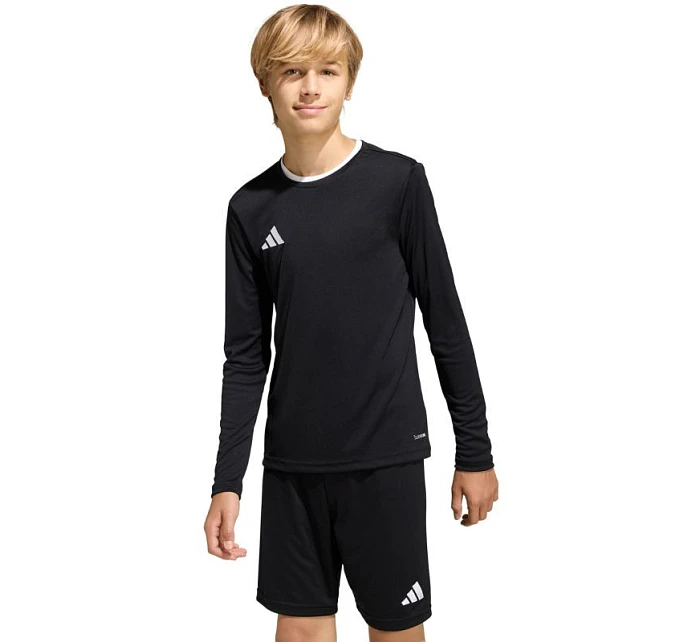Adidas Entrada 26 dětské tričko s dlouhým rukávem černé KF5879 Adidas Entrada 26 dětské tričko s dlouhým rukávem černé KF5879