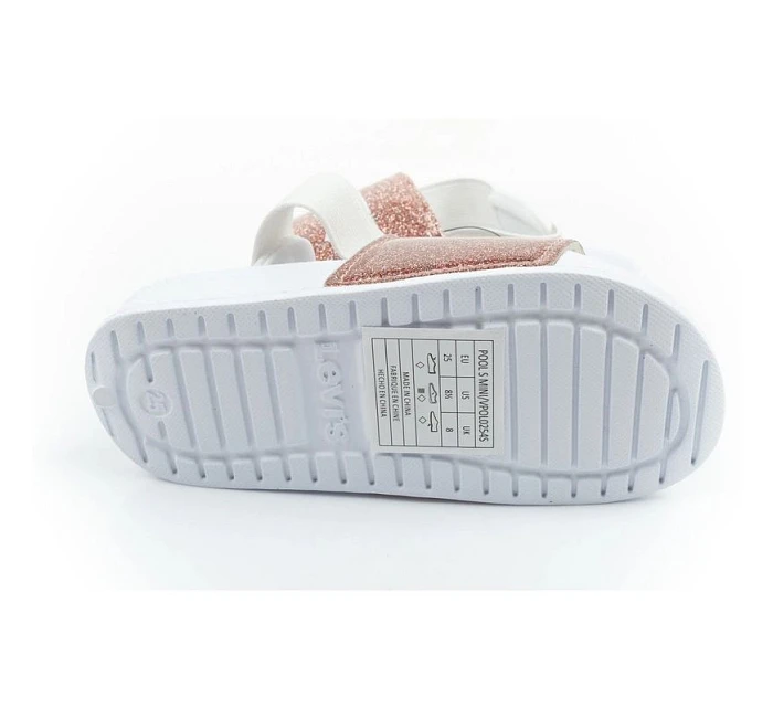 Levi's dětské žabky Pool S Mini dívčí třpytivé sandály dětské Levi's dětské žabky Pool S Mini dívčí třpytivé sandály dětské