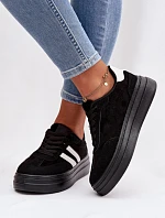 Dámské tenisky na platformě Černé Galleria