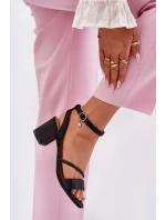 Sandály na podpatku model 213009 Step in style Sandály na podpatku model 213009 Step in style
