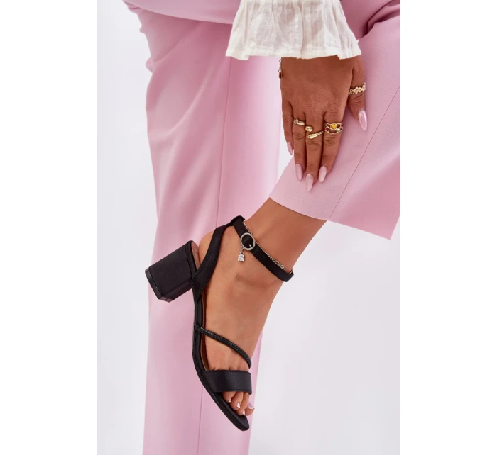 Sandály na podpatku model 213009 Step in style Sandály na podpatku model 213009 Step in style