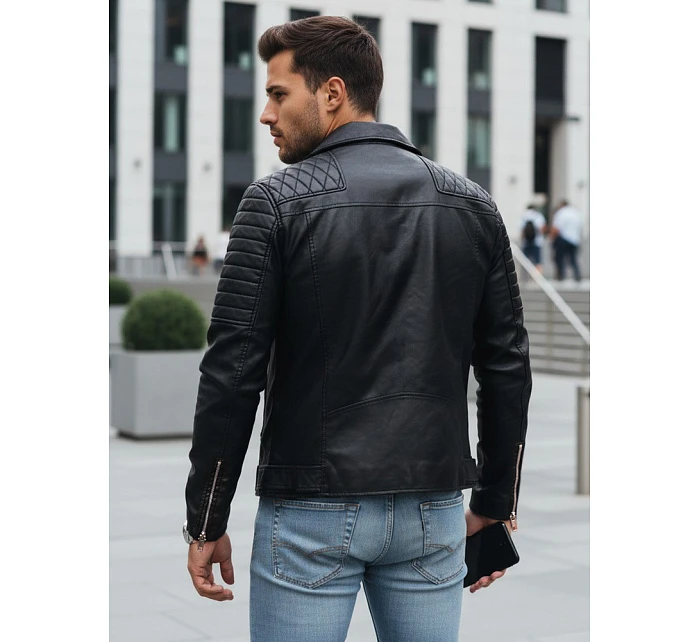 Kurtka męska skórzana czarna model 22046042 - FashionStreet