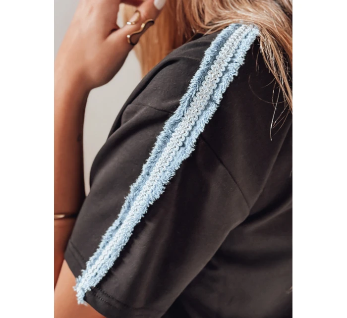 Dámská tepláková souprava oversize SPORT černá model 21988920 - Dstreet Dámská tepláková souprava oversize SPORT černá model 21988920 - Dstreet