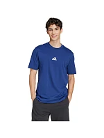 Pánské tričko Essentials Small Logo Single Jersey modré model 21417567 pánské - ADIDAS