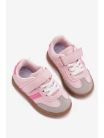 Sportovní Boty Sneakers Dětské Na Suchý Zip Růžové Adelina Sportovní Boty Sneakers Dětské Na Suchý Zip Růžové Adelina
