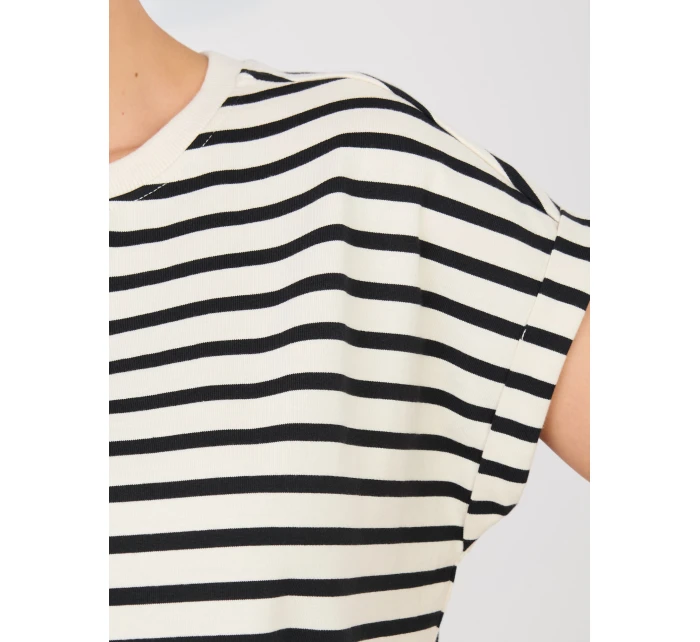 Tričko D12127M02858A světle béžové