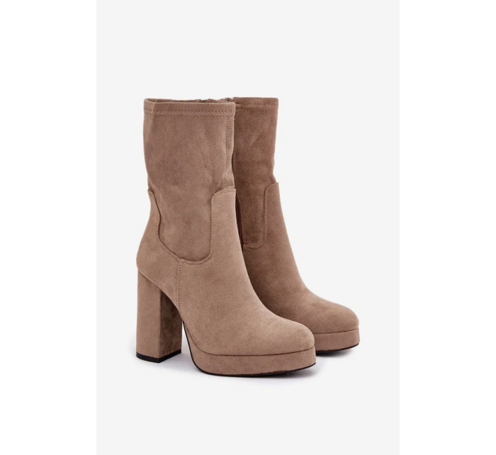 Boty na podpatku  model 218498 Step in style