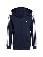 Fleecová mikina adidas Essentials 3-Stripes se zipem Jr IC0600 Fleecová mikina adidas Essentials 3-Stripes se zipem Jr IC0600