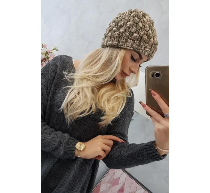 Kšiltovka K156 khaki + ecru