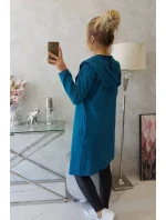 Dlouhá pláštěnka s kapucí, námořní Dlouhá pláštěnka s kapucí, námořní