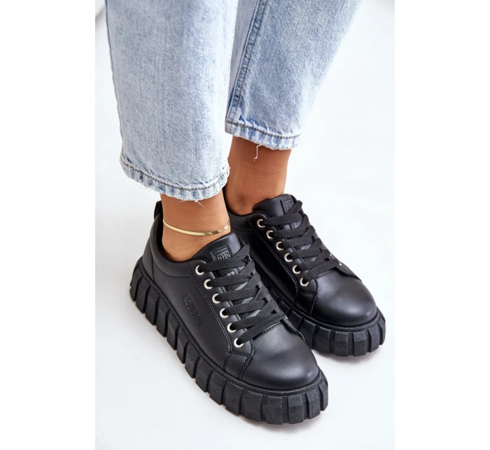 Zateplené dámské sneakersy Big Star MM274618 Černé Zateplené dámské sneakersy Big Star MM274618 Černé