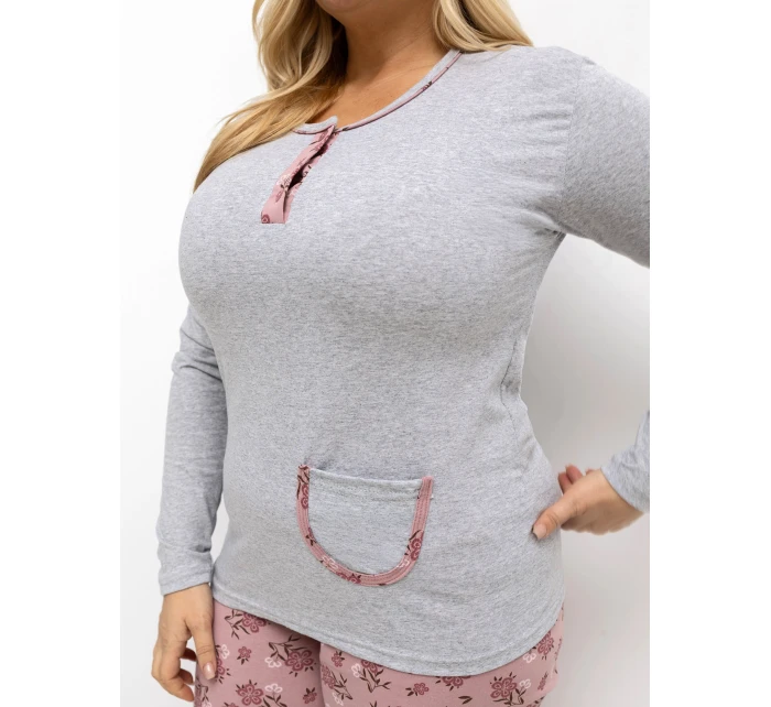 DU PI pyžamo FP 508.57 šedé DU PI pyžamo FP 508.57 šedé