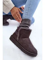 Dámské boty do sněhu Big Star KK274623 šedé Dámské boty do sněhu Big Star KK274623 šedé