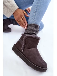 Dámské boty do sněhu Big Star KK274623 šedé