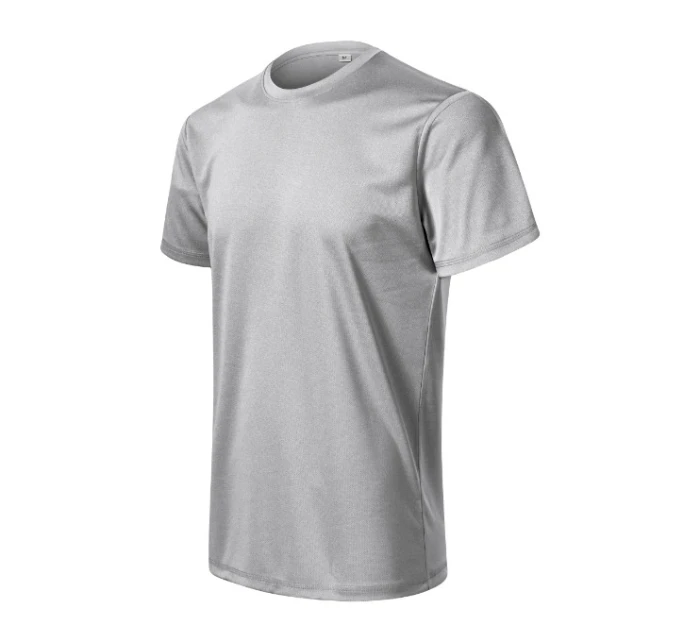 Zoom tričko pánské stříbrný melír
