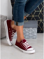 Originální červené dámské tenisky bez podpatku Originální červené dámské tenisky bez podpatku