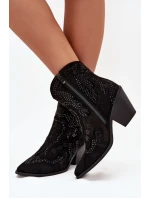 Boty na podpatku model 218512 Step in style Boty na podpatku model 218512 Step in style