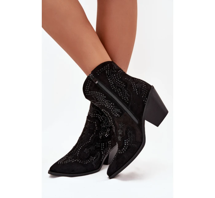 Boty na podpatku model 218512 Step in style Boty na podpatku model 218512 Step in style