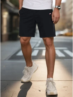 Pánské tmavě modré teplákové šortky model 21987804 - Dstreet