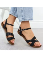 Dámské černé sandály S.Barski KV51-022 Dámské černé sandály S.Barski KV51-022