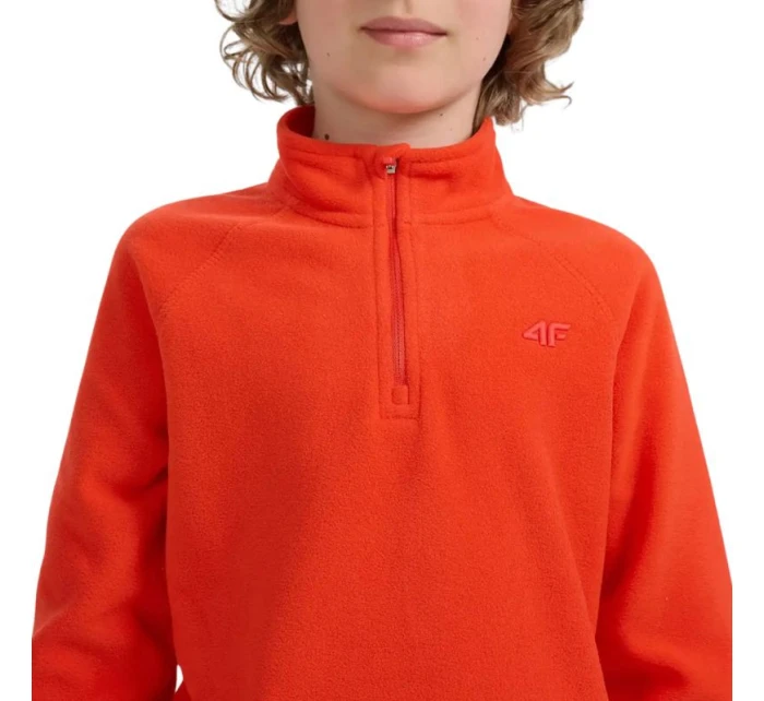 Chlapecká fleecová mikina  červená JWAW25UFLE 62S model 21727070 - 4F